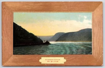 Hudson River New York By Milton Mountain & Lake Scenic View NY Sunset Postcard • $10.38