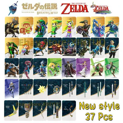 $29.99 • Buy 37 Pcs/Set Zelda Breath Of The Wild Amiibo NFC Tag Cards For Switch-BOTW