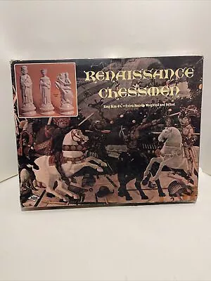 VINTAGE 1970 E.S.Lowe Renaissance Chessmen Chess Set Complete • $28.99
