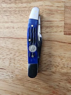 Blue Bone Old Stock 3 Blade Hunting Pocket Knife German S.s. !!! • $0.99