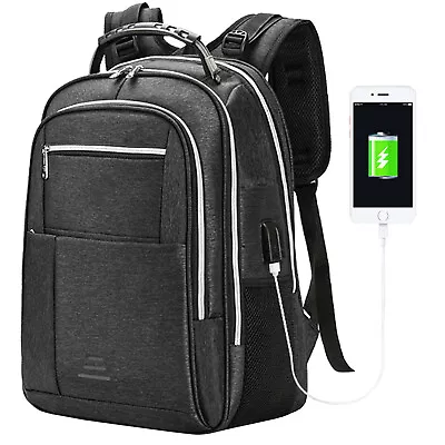 $17.99 • Buy Vaupan Laptop Backpack For Men, Business Travel Backpack With USB Charging Port