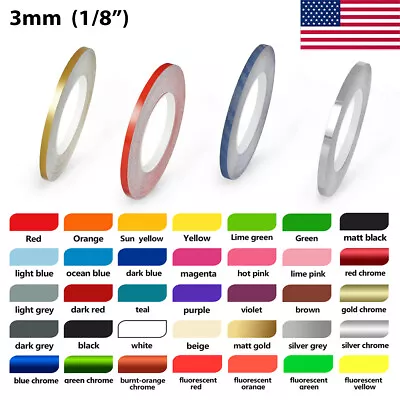 Roll Vinyl Pinstriping Pin Stripe DIY Self Adhesive Line Car Tape Decal Stickers • $7.95