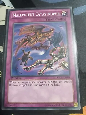 Malevolent Catastrophe SDCR-EN034 Common 1st Edition Near Mint YuGiOh Card • $1.61