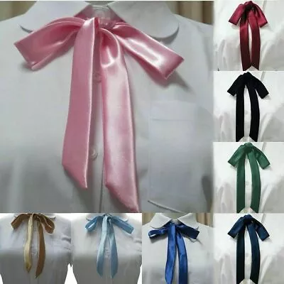 Satin Bow Tie Gambler Western Cowboy Necktie Ribbon For Wedding Men Shirts Suit • $3.75