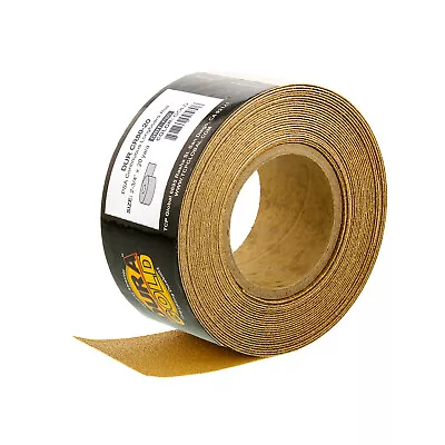 80 Grit Gold Longboard 20 Yards Long By 2-3/4  Wide PSA Self Adhesive Sandpaper • $22.99