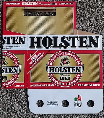 Vintage Holsten Bier Cardboard 6 Pack Bottle Holder Carrier Caddy Lager Beer . • $20.29