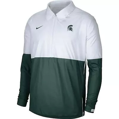 NEW Large Nike Michigan State Spartans Half-Zip Lightweight Jacket CQ5114-100 • $35