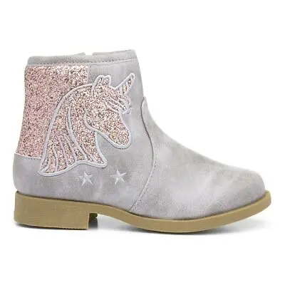 £16.99 • Buy Buckle My Shoe Girls Boot Grey Zip Up Ankle Boot Unicorn Loloru