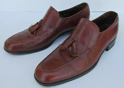 Men's 70's Vintage Florsheim Imperial Brown Shoes Size 8.5 • $45