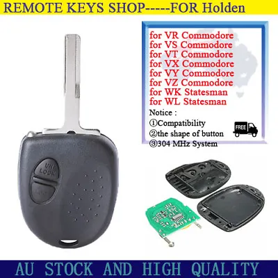 $57.43 • Buy For Holden Commodore VS VR VT VX VY VZ 2004 2005 2006 Remote Control Key 304MHz 