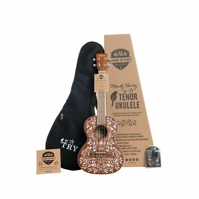 $261.39 • Buy KALA Mandy Harvey Learn To Play Signature Series, Tenor Ukulele Starter Kit