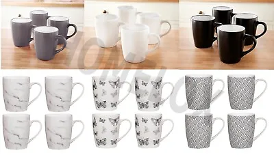£17.99 • Buy Stylish Set Of 4 Tea Coffee Mugs Cups Kitchen Ware Hot Drink Mug