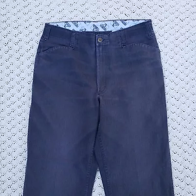 Vtg Ben Davis Mens Classic Original Ben's Work Chino Pants Faded Black - 36x26 • $44.97