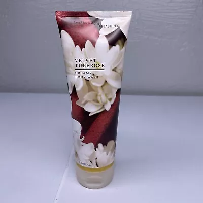 Bath & Body Works Pleasures Velvet Tuberose Creamy Body Wash 8 Oz Discontinued • $50
