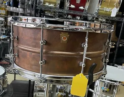 LUDWIG USA LC663T 6.5   X 14  RAW Copper-Phonic Tube Lug SNARE AUTHORIZED DEALER • $849