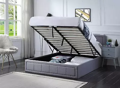 Ottoman Bed Frame Double Storage Bed & Mattress 3FT Small Double 4ft6 King Size • £288.63