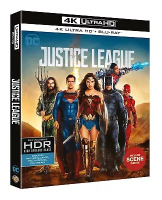 Justice League (4k+Br) (4K UHD Blu-ray) Gadot Wright Momoa Nielsen Adams • $39.38