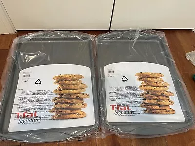 2 Pack T-fal Signature Series Non-Stick Cookie Baking Sheet Large 12  X 16  • $39.95