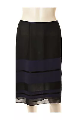 MOSCHINO Women’s Black & Blue Skirt Sz 8 Italy • $39