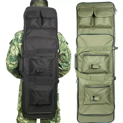 100cm/39  120cm/47 Tactical Hunting Shotgun Rifle Bag Dual Padded Carry Gun Case • £21.99