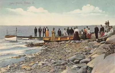 Milton Vermont Camp Martin People On Beach Vintage Postcard AA7099 • $14