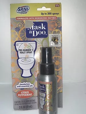 Sani-360 Mask A Doo Toilet Deodorizer Spray Citrus Peppermint-FREE SHIPPING! • $10.98