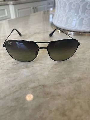 Maui Jim Cliff House Sunglasses MJ247-02 Aviator 59-15-120 Japan Green Lens • $99