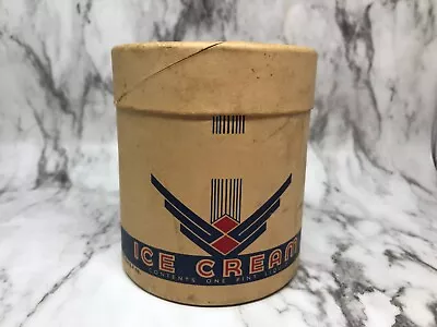 Vintage 1936 S.P Co. Titelok Southwest Design Paper Ice Cream Container • $3.97