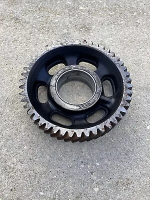 Vintage Industrial Machine Age Steampunk Cast Iron Helical / Spiral Gear 3.5LBS • $11.95