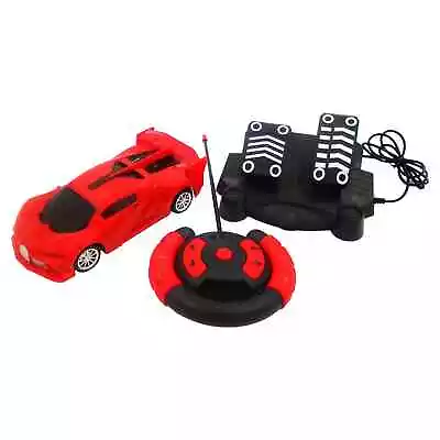 Radio Controlled Driving Simulator With Pedals & Wheel Ideal Xmas Gift For Kids • £19.95