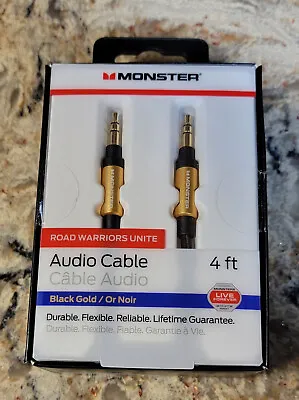 Monster Audio Cables Black/gold 4ft • $8.99