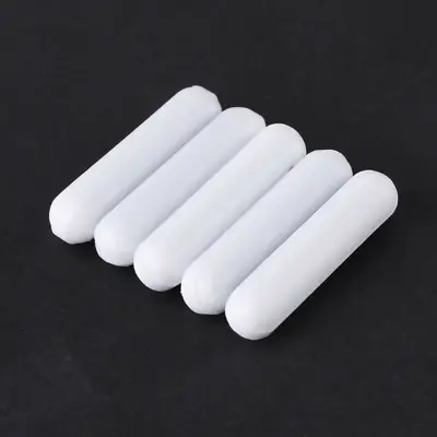 5pcs Magnetic Stirrer Mixer Stir Bar PTFE Spinner Cylinder White C7x30mm Newest • $4.74