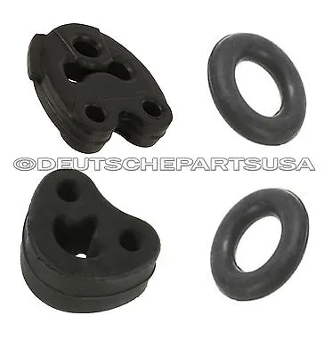 Mercedes W124 Exhaust Hanger KIT Muffler Center Donut Rubber Set Of 4 • $18.71