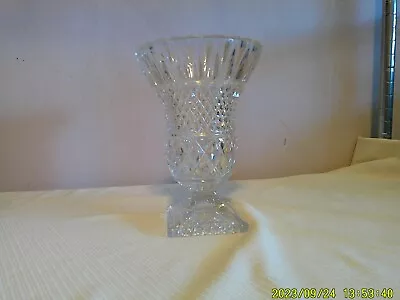 8' Crystal Square-Footed Vase • $4.99