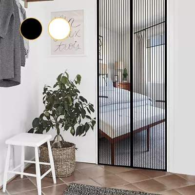 Magnetic Mesh Door Magic Protection Curtain Snap Fly Bug Insect Mosquito Screen • £5.59