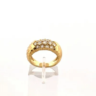 $2700 • Buy Jose Hess Diamond, 18K Yellow Gold Ring Size 5.5