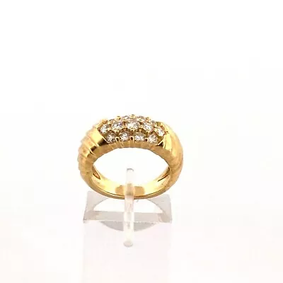 Jose Hess Diamond 18K Yellow Gold Ring Size 5.5 • $2700