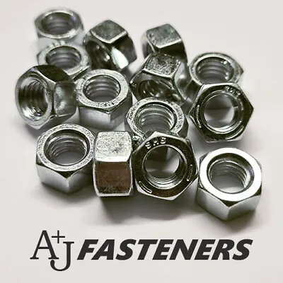1/4 5/16 3/8 7/16 1/2 5/8 Unf Imperial Stainless Steel A2 Hex Full Nuts Hexagon • £3.25