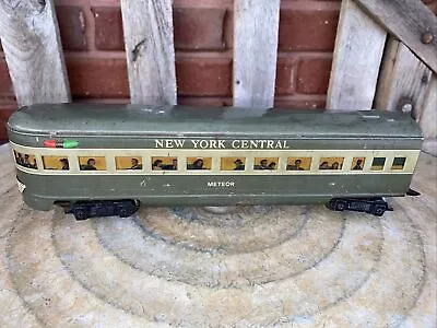 Vintage Marx NYC New York Central Meteor Tin Observation Passenger Car Lighted • $49.99