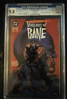 Batman Vengeance Of Bane (1993) #1 CGC 9.8 Blue Label White Pages 1st App Bane • $265