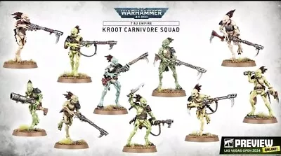 10X Kroot Carnivores (2024) From Hunting Pack BOX T'au Empire Warhammer 40K • $34.99