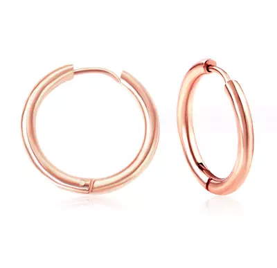 Men Women Stainless Steel Small Huggie Earrings Cartilage Lip Piercing Nose Hoop • $3.95