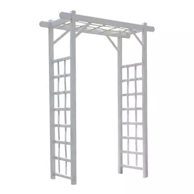 Dura-Trel Arbor 85  X 57  X 22  Vinyl PVC Elmwood White • $153.46