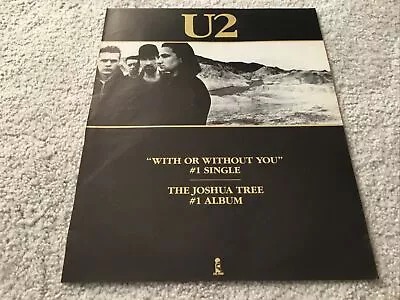 U2 1985 Joshua Tree #1 Lp #1 Single Original Print Promo Poster Type Ad Bono • $9.75