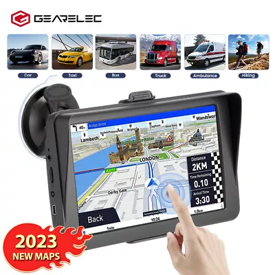 7'' Car Truck Sat Nav GPS Navigation Free Lifetime UK&EU Maps Touch Screen 8GB • £41.59