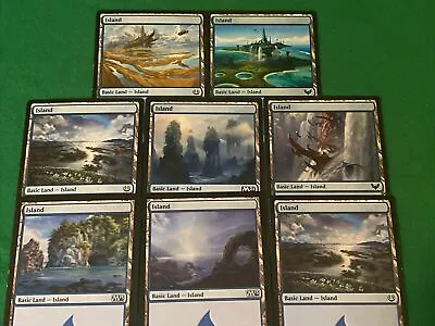 MTG 8 Pack Of Basic Lands With Different Art - Islands (Lot 4) • $0.99