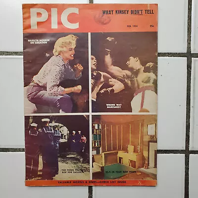 PIC Magazine February 1954 Marilyn Monroe Cover • $15