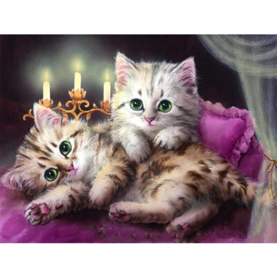 $12.86 • Buy Cat 5D DIY Diamond Painting Kits Resin Full Round Home Wall Art. Cat