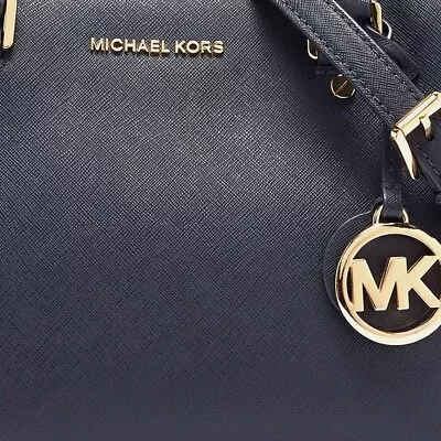 Michael Kors Handbag  Ciara  Nearly NEW Crossbody Bag Navy Blue/Gold Hardware • $99