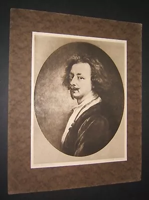 Globus Gravure No. 284 A. Van Dyck 7.5 X 10-inch Matted Print • $8.50